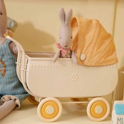 Maileg pram yellow micro